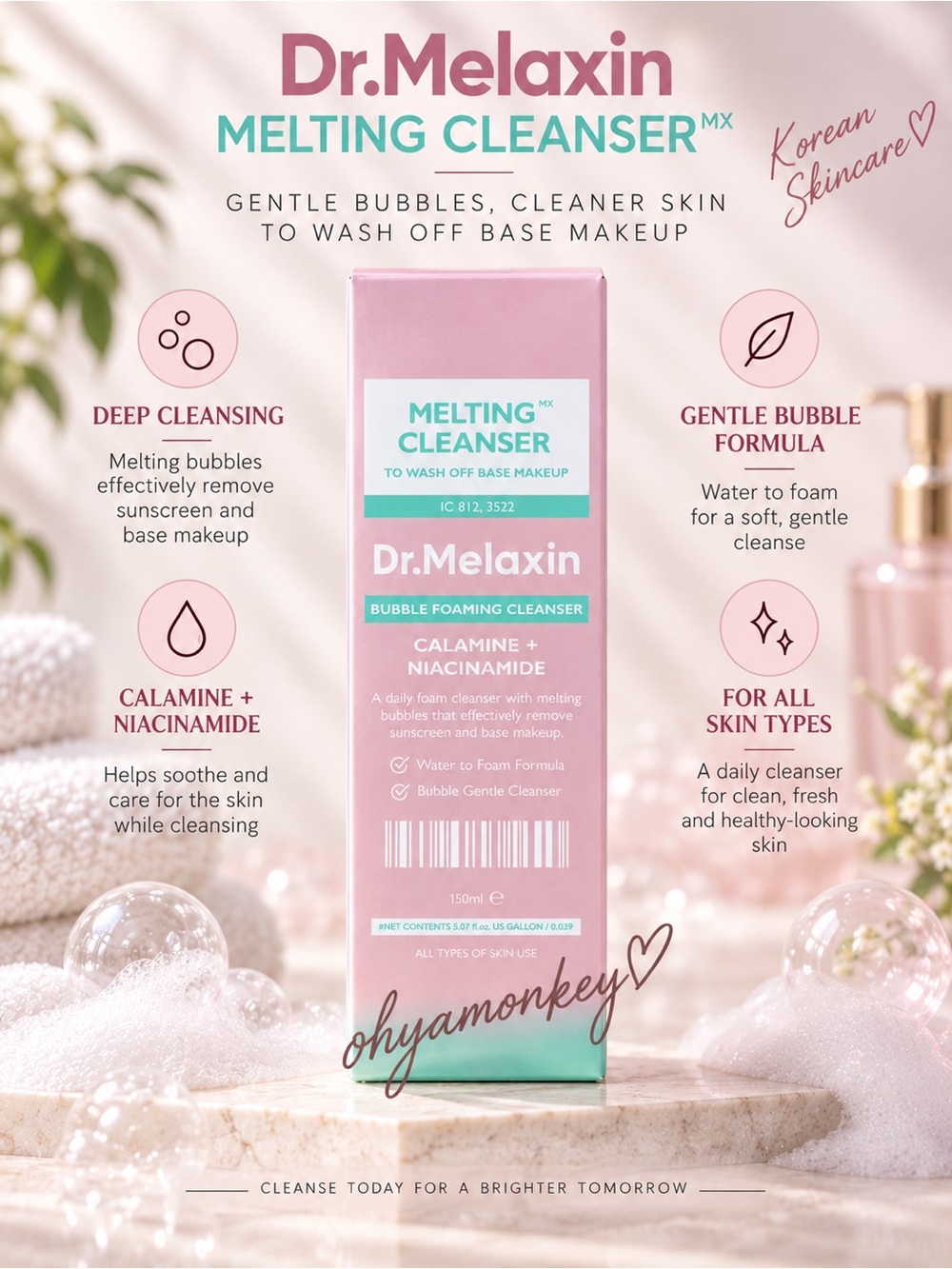 Dr. Melaxin Melting Cleanser - Bubble Foaming Cleanser